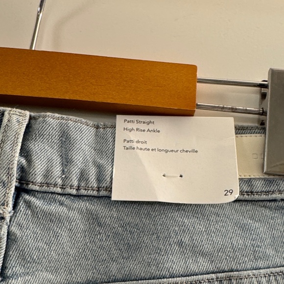 DL 1961 Straight High Rise Blue Jeans Sz 29 NEW - Picture 3 of 6